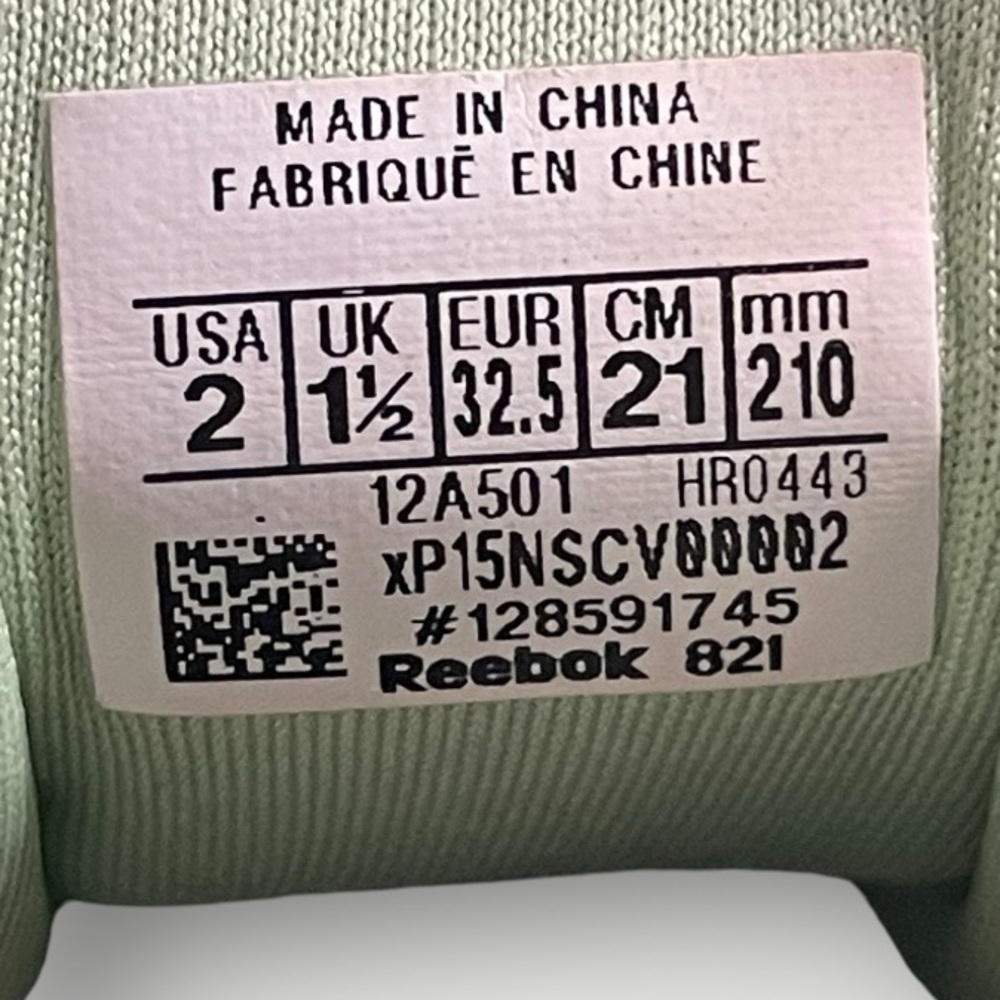 Kids Reebok Cardi B x Classic leather size 2 - Picture 7 of 9